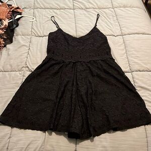 Black Lace Romper